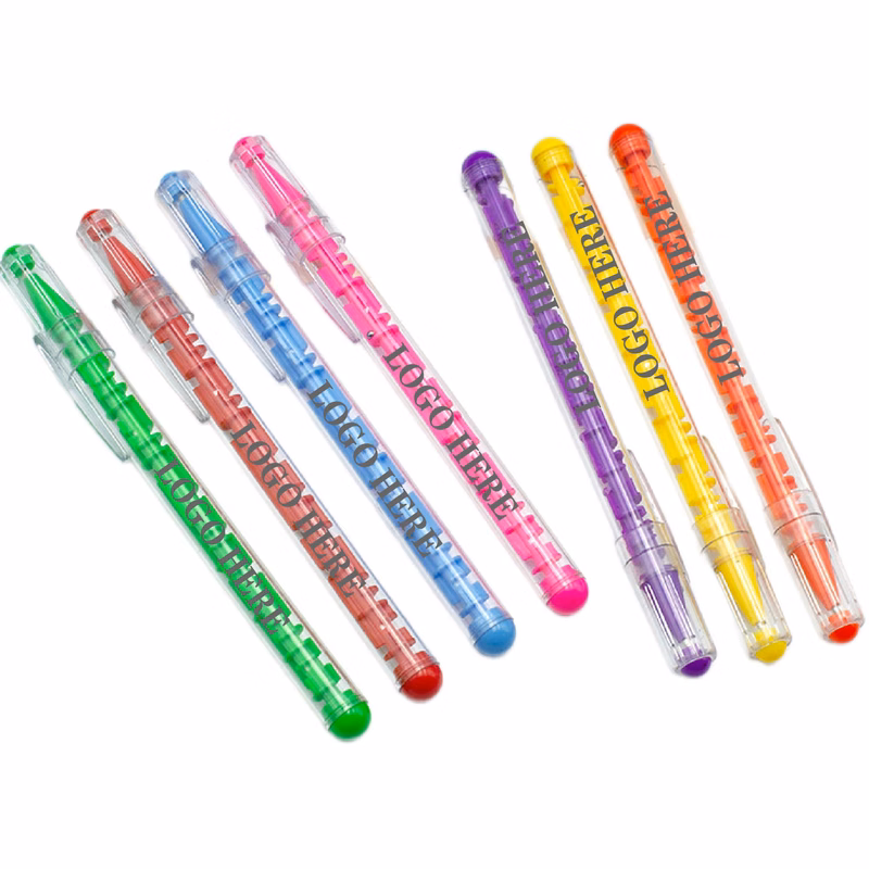 Plastic Maze Puzzle Ballpoint Pen w/Cap