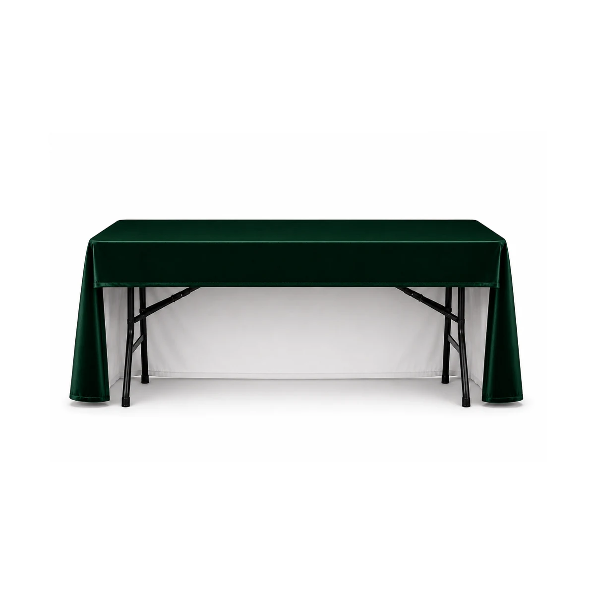 6' Velvet Table Throw Cover (3-Sided) 1