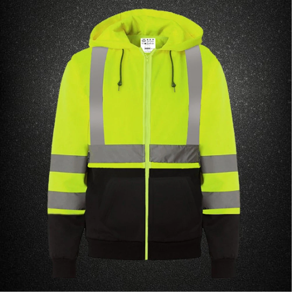 Two-Tone Zipped Safety Sweatshirt 1