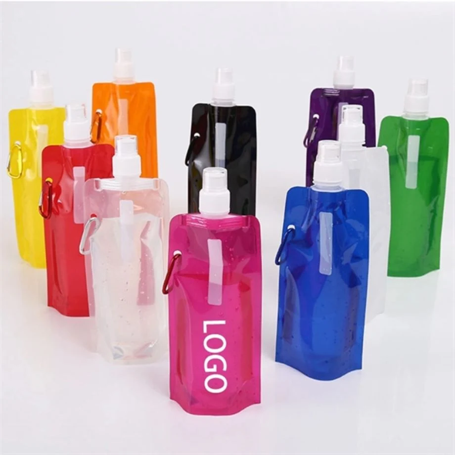 16oz Portable Foldable Water Bottle Bag 1