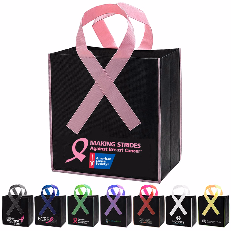Ribbon-Trim Reusable Tote