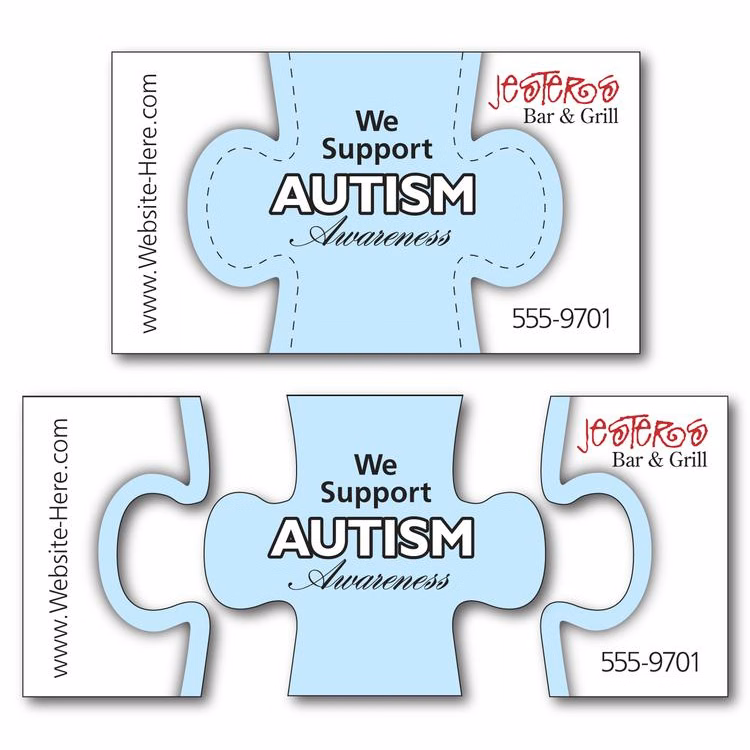 Awareness Magnet - 3-Piece Puzzle Shape (3.5x2) - 25 Mil.