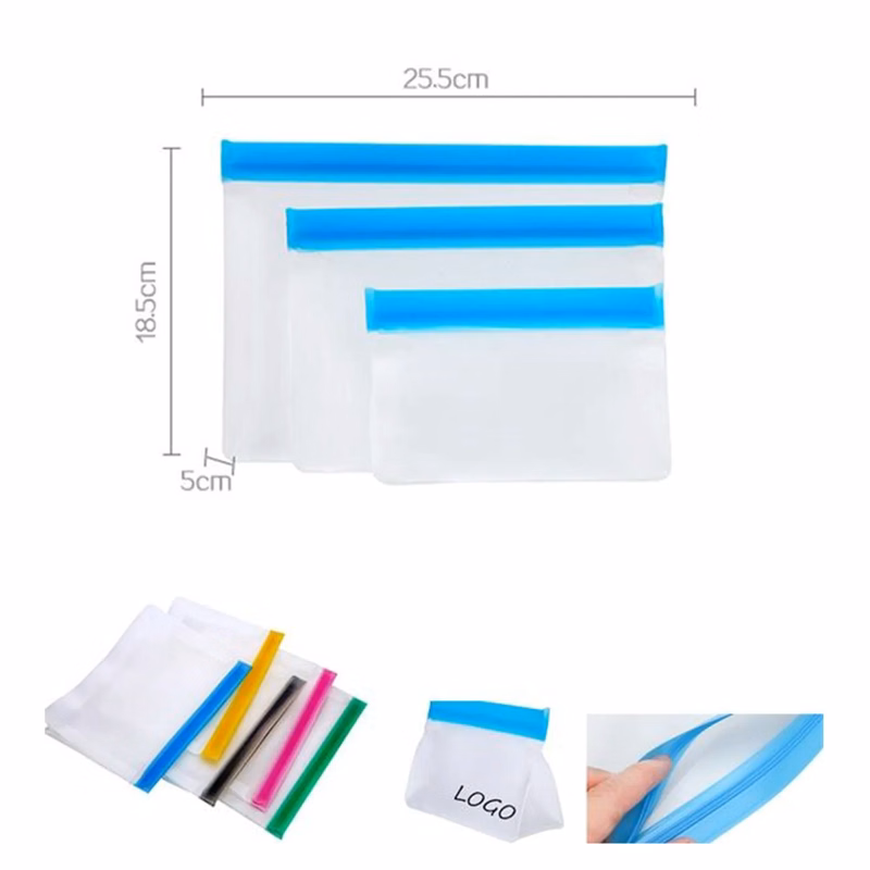 Reusable PEVA Zip Top Storage Bags