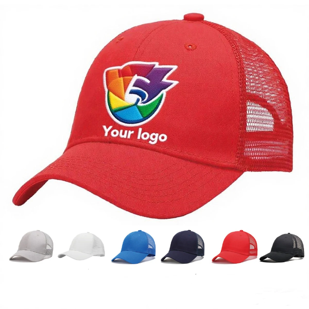 Pure Cotton Mesh Cap Breathable Outdoor Headwear 1