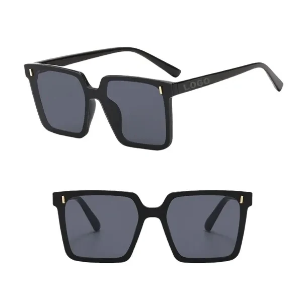 Custom Polycarbonate Square Frame Sunglasses with UV400 & Blue Light Protection — Eyewear 1