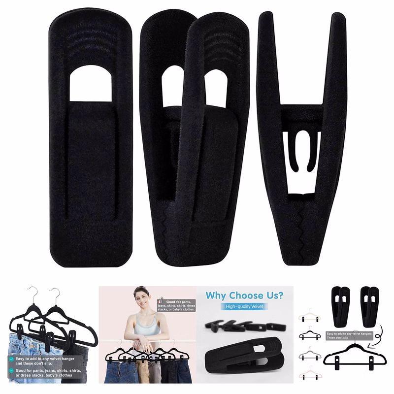 Velvet Hanger Clips