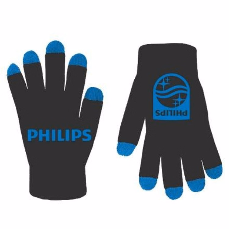 Matched One Color Touchscreen Gloves w/ 5-Finger Sensitivity