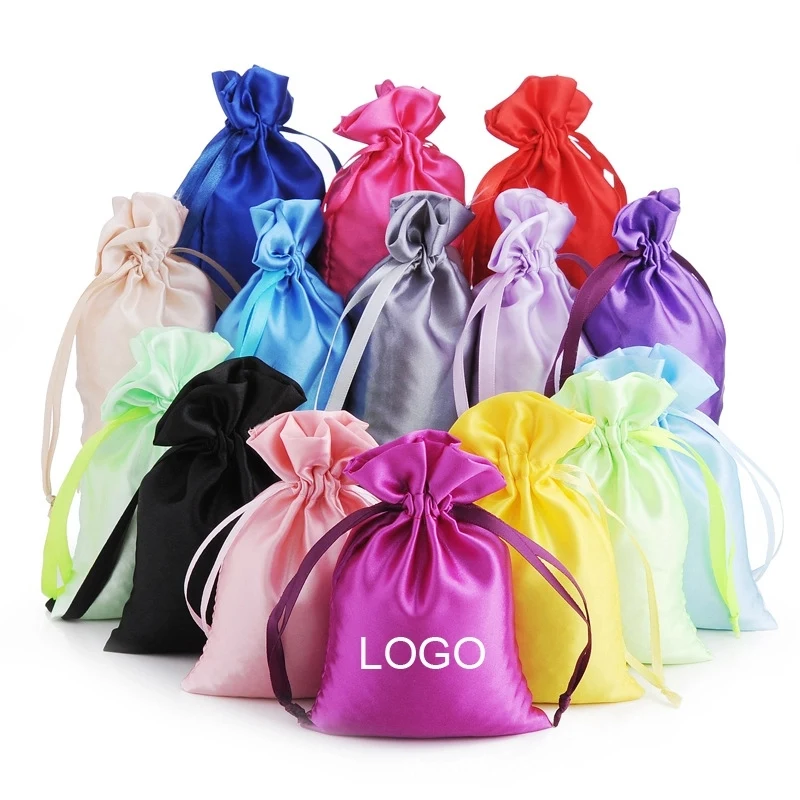 Small Satin Drawstring Jewelry Bag 1