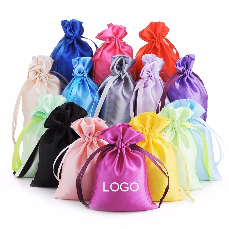 Small Satin Drawstring Jewelry Bag