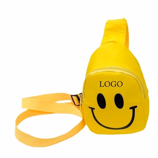 Smiling Face Crossbody Bag for Work, School and Travel