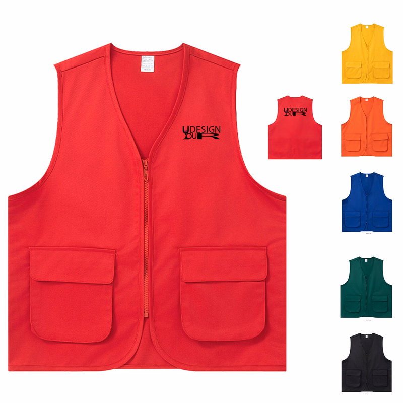 Multi-Pocket Volunteer Vest for Custom Use