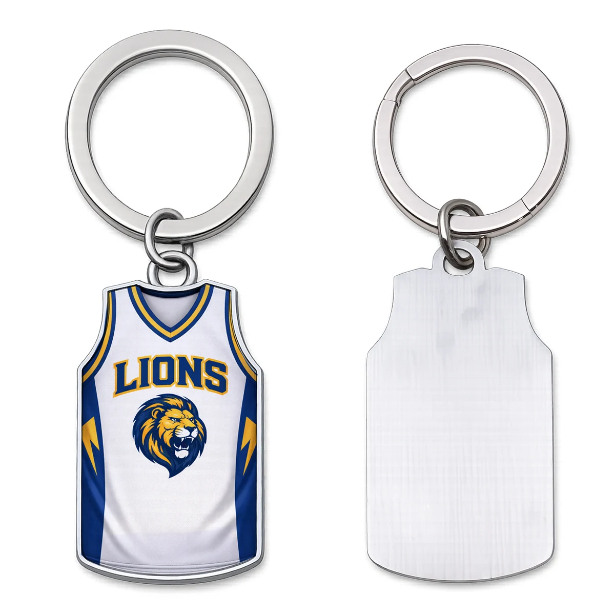 Sports Jersey Sleeveless Metal Keychain 1