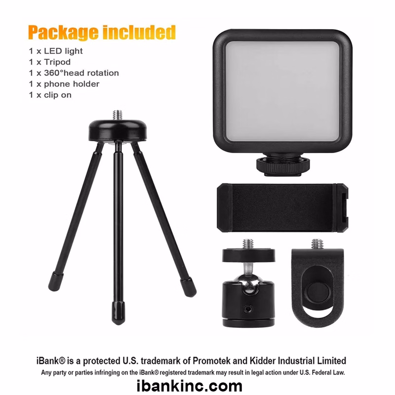 iBank ® Video Conference Lighting Kit LED Video Light for YouTube Tiktok