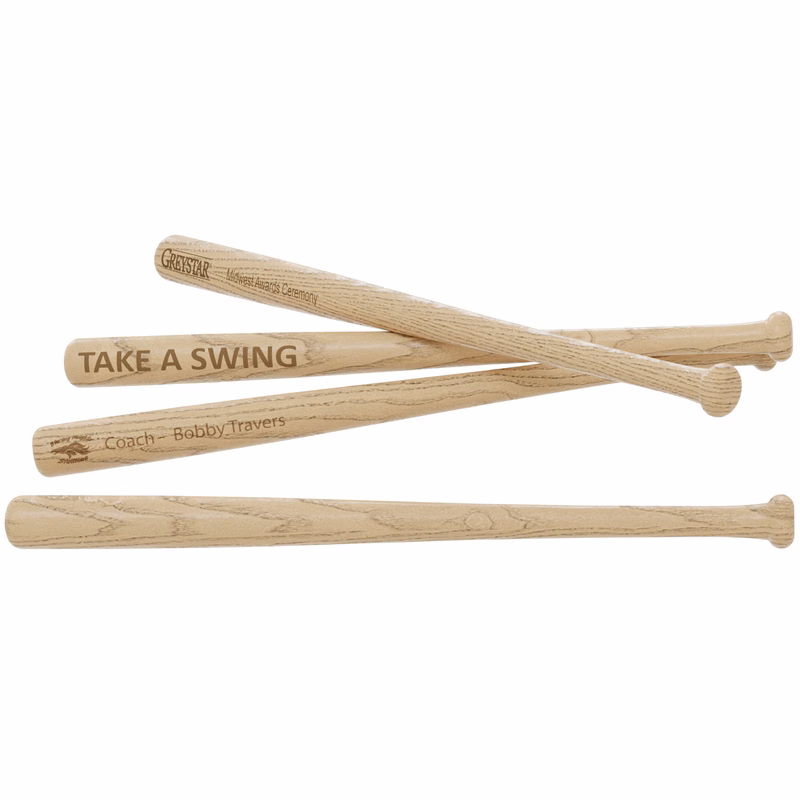 18" Novelty Baseball Bat with Laser Engraving