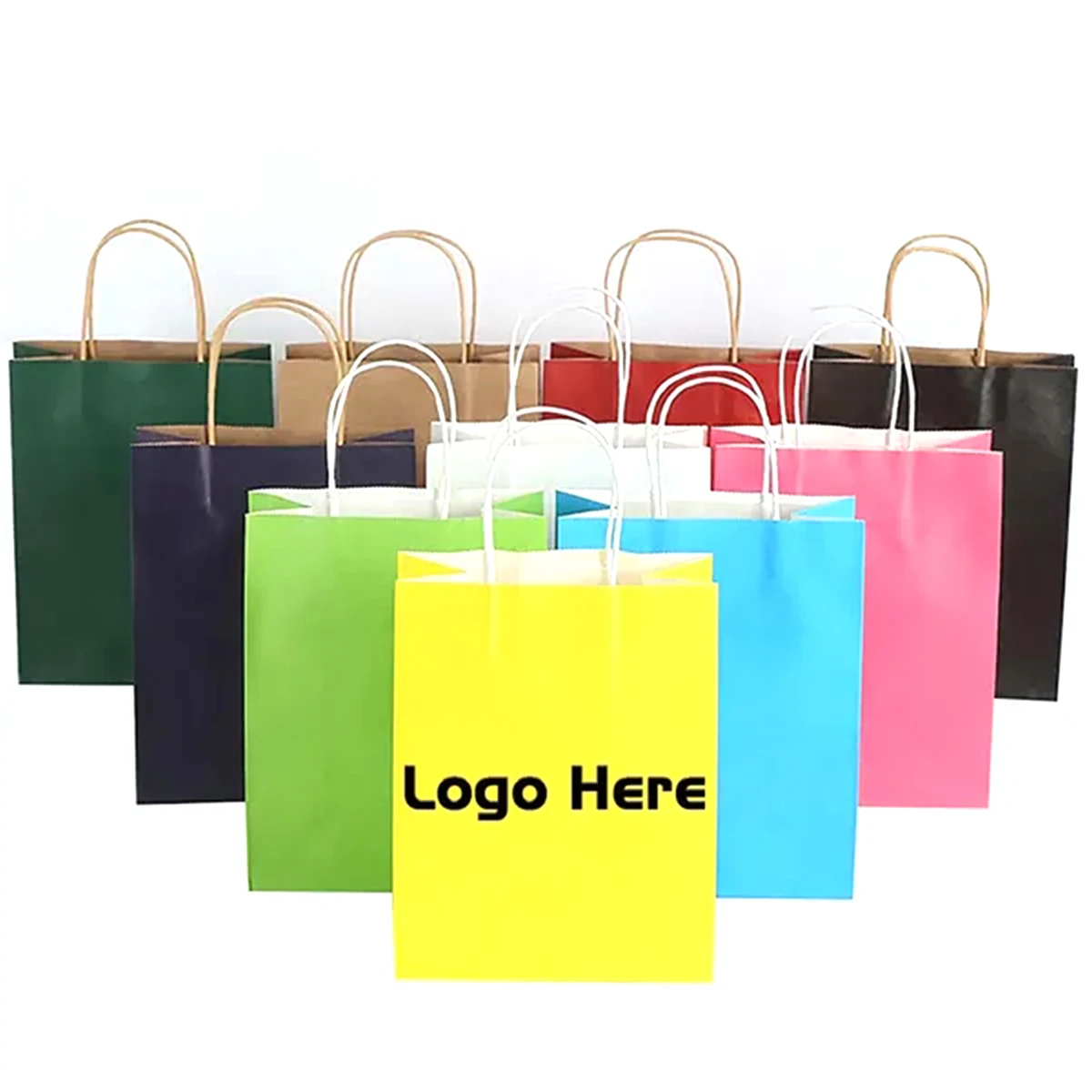 ECO Kraft Shopping Bag (8" x 4 3/4" x 10 1/2") 1