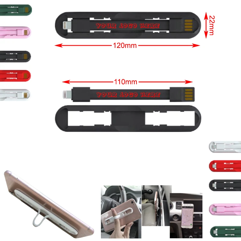 Smartphone Finger Strap/Stand/Charge Cable 1