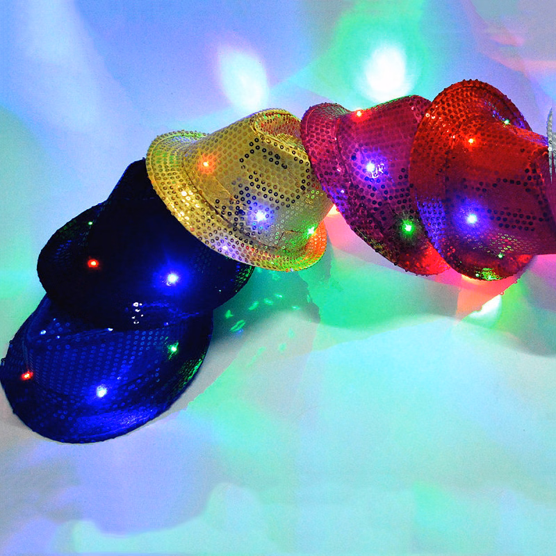 Shiny Fedoras w/ Flashing Lights