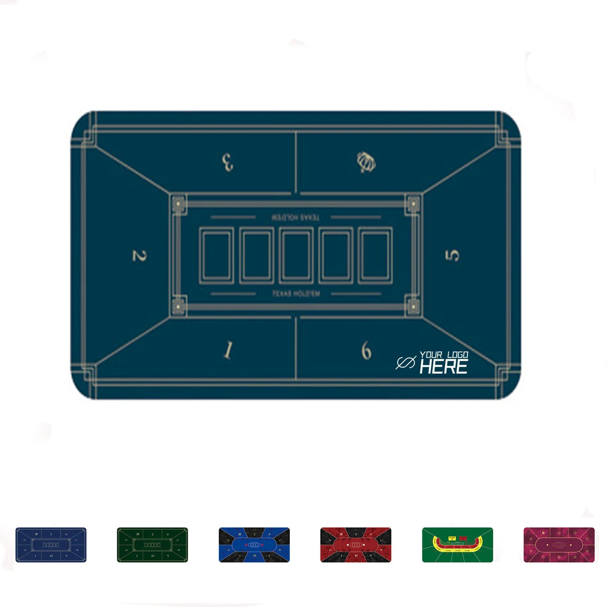 Texas Poker Rubber Mat 1