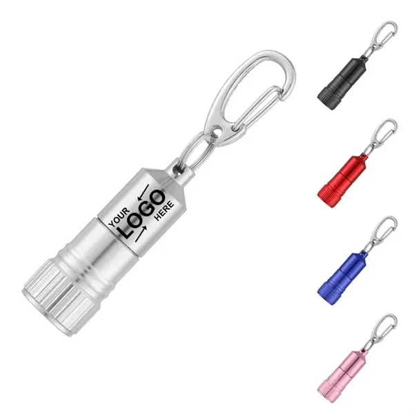 Custom Twist-Activated Aluminum Keychain Flashlight — 6-Color Emergency Tool 1