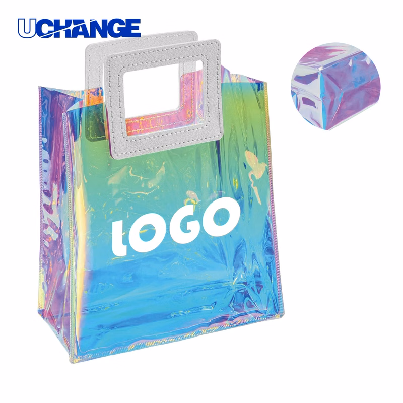 Holographic Laser PVC Fashion Shopping Tote Bag