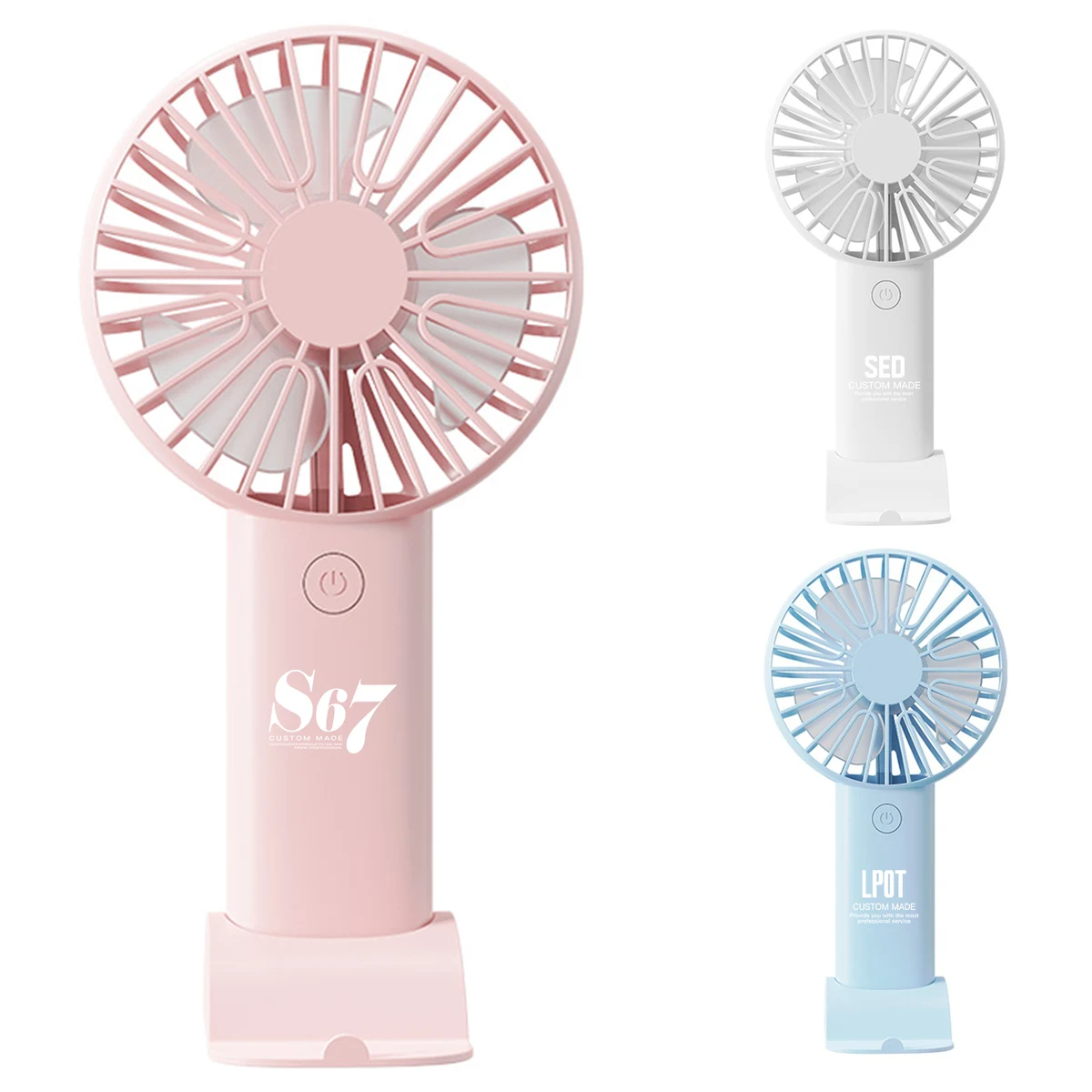 Rechargeable Handheld Fan With Stand 1