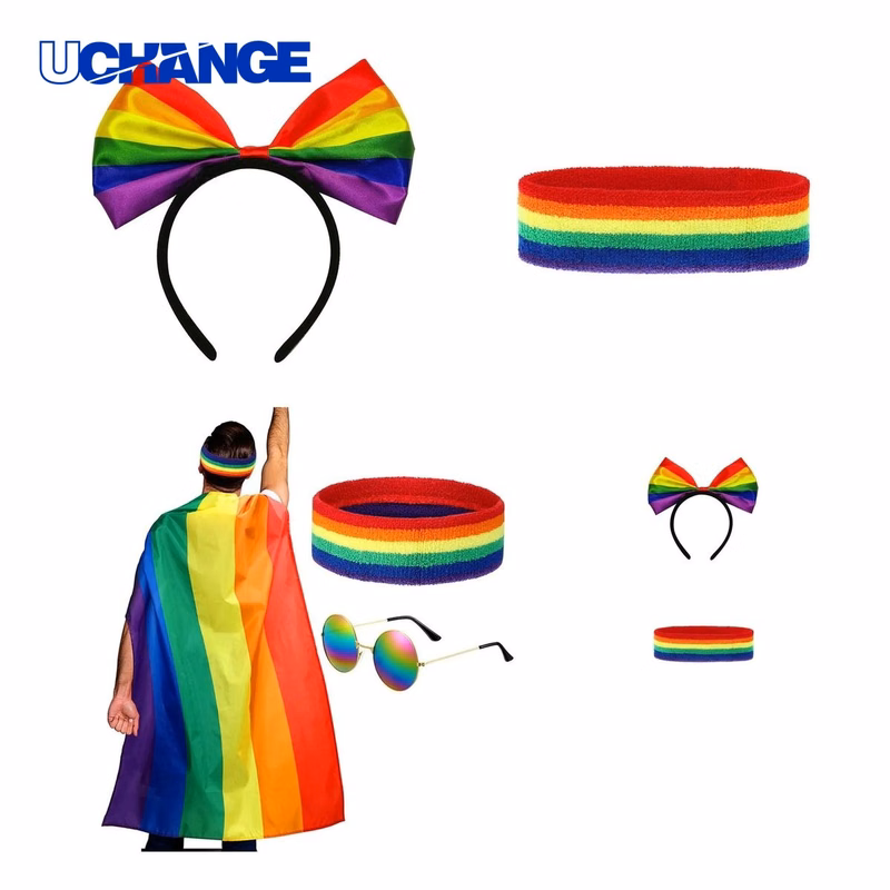 Rainbow Costume Set with Headpiece