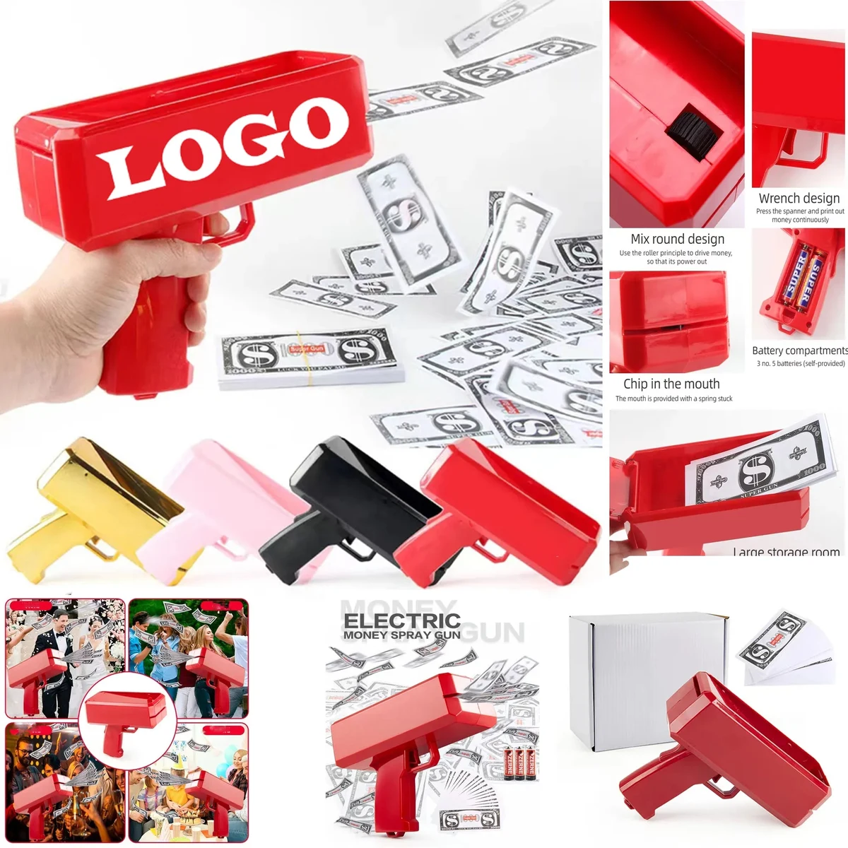 Plastic Electric Gun Gives Away 100 Banknotes 1