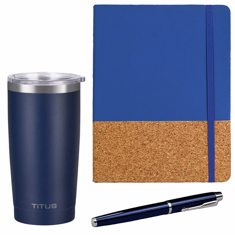 TiTUS® 20 oz Insulated Tumbler, Mulch Executive Notebook & Pen Gift Set