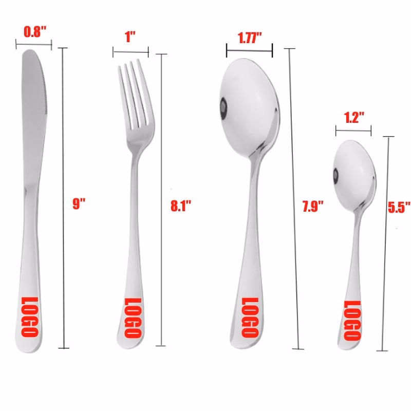 Custom Stainless Steel Flatware set of 4