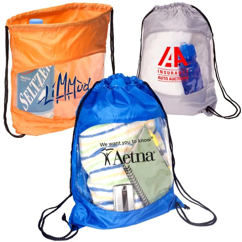 Clear-View Drawstring Bag 1