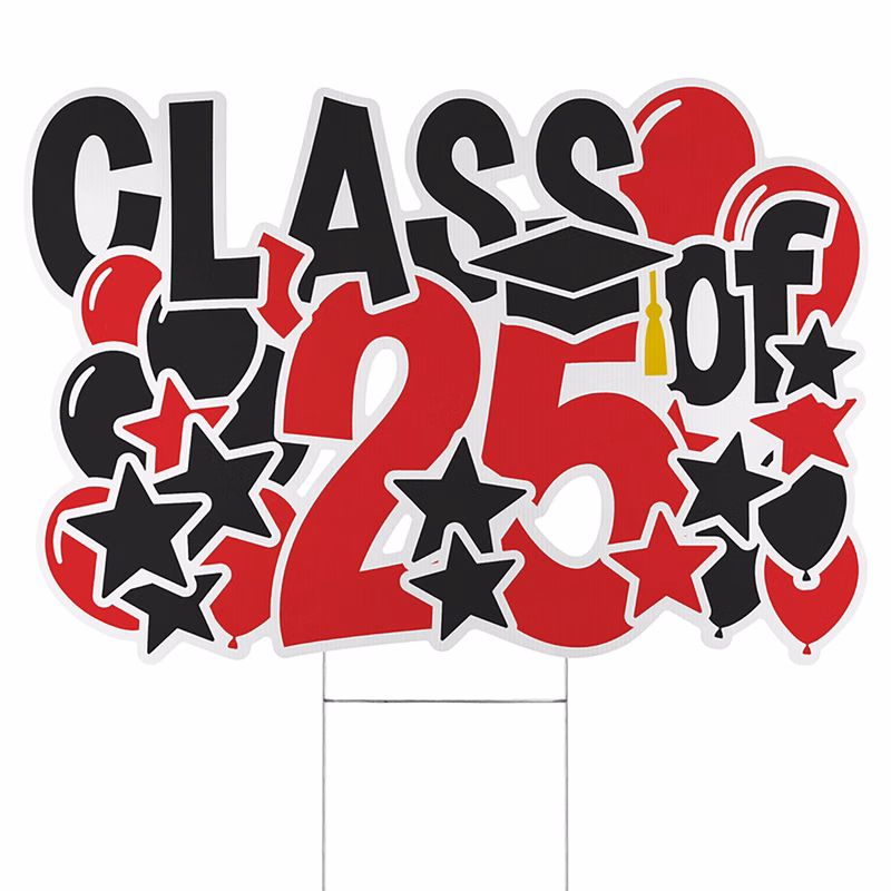 Bursting Achievement Yard Sign - 2025