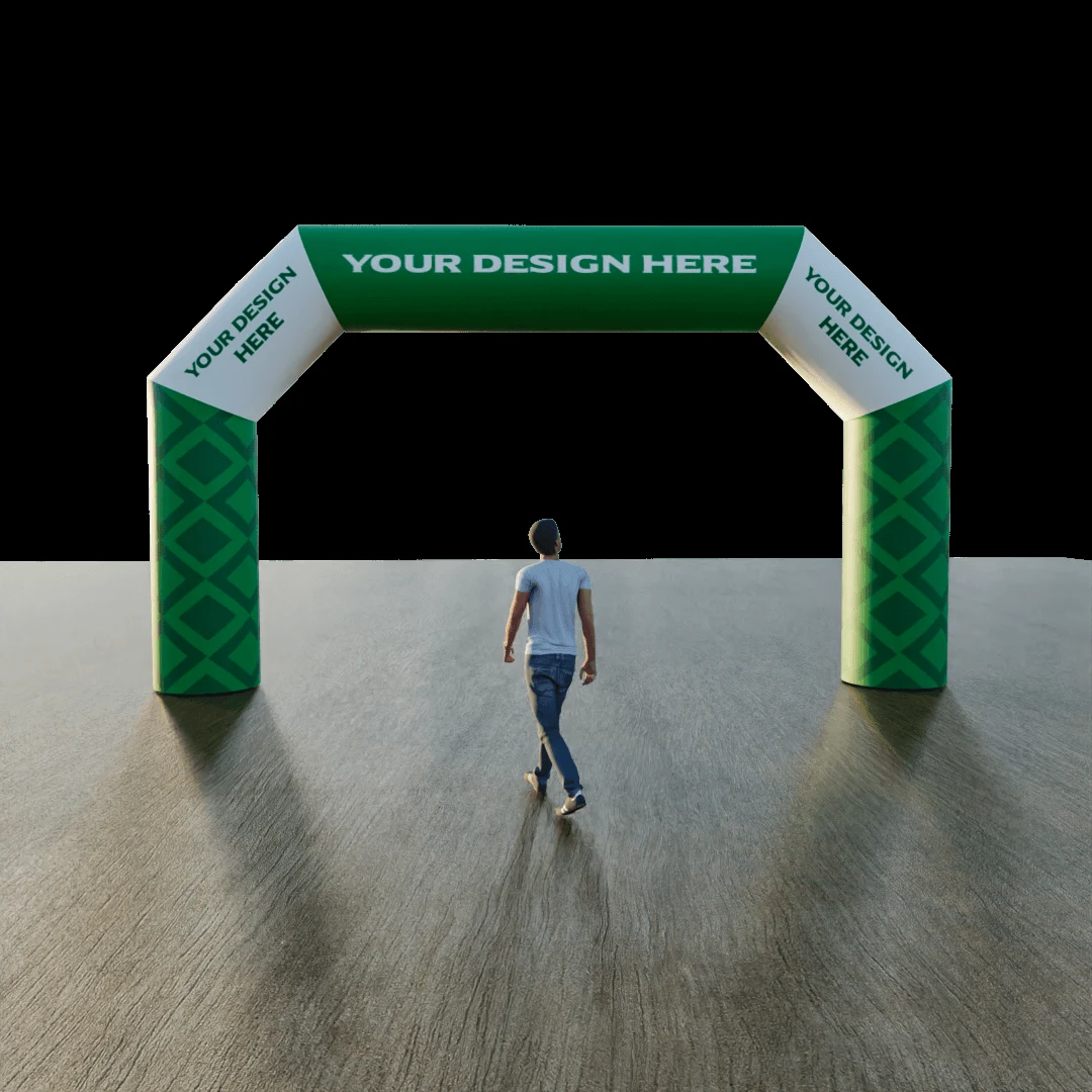 Custom Inflatable Angled Arch - Constant or Sealed Air 1