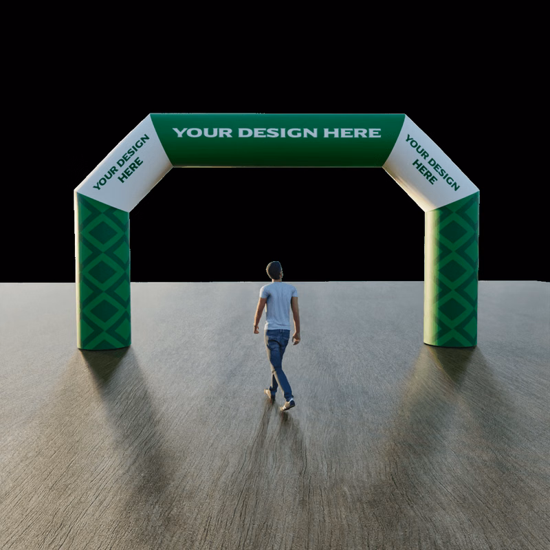 Custom Inflatable Angled Arch - Constant or Sealed Air