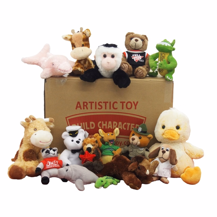 100 Assorted Size and Style Plush Toys