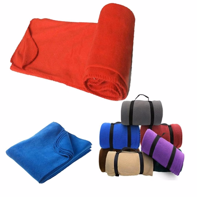 50inch x 60inch Portable Fleece Throw Blanket