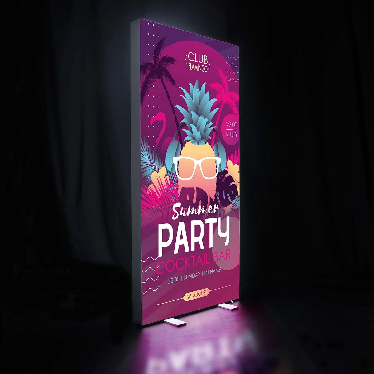 3' x 6.5' Fusion Glo Display Kit 1