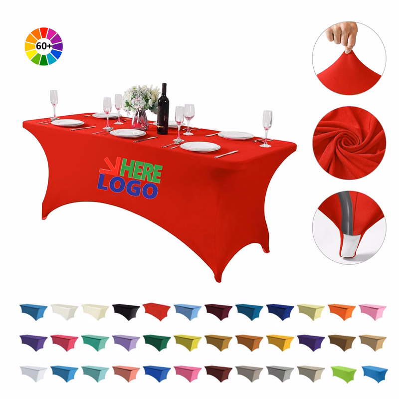 6FT Elastic Table Cover For Outdoor Events MOQ 1