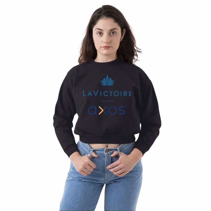 Cropped Mock Neck Pullover