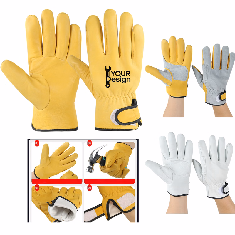 Leather Work Protective Gloves