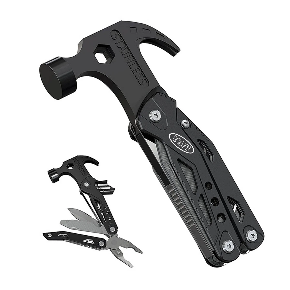 14 In 1 Small Multitool Hammer With Pliers Screwdrivers 1