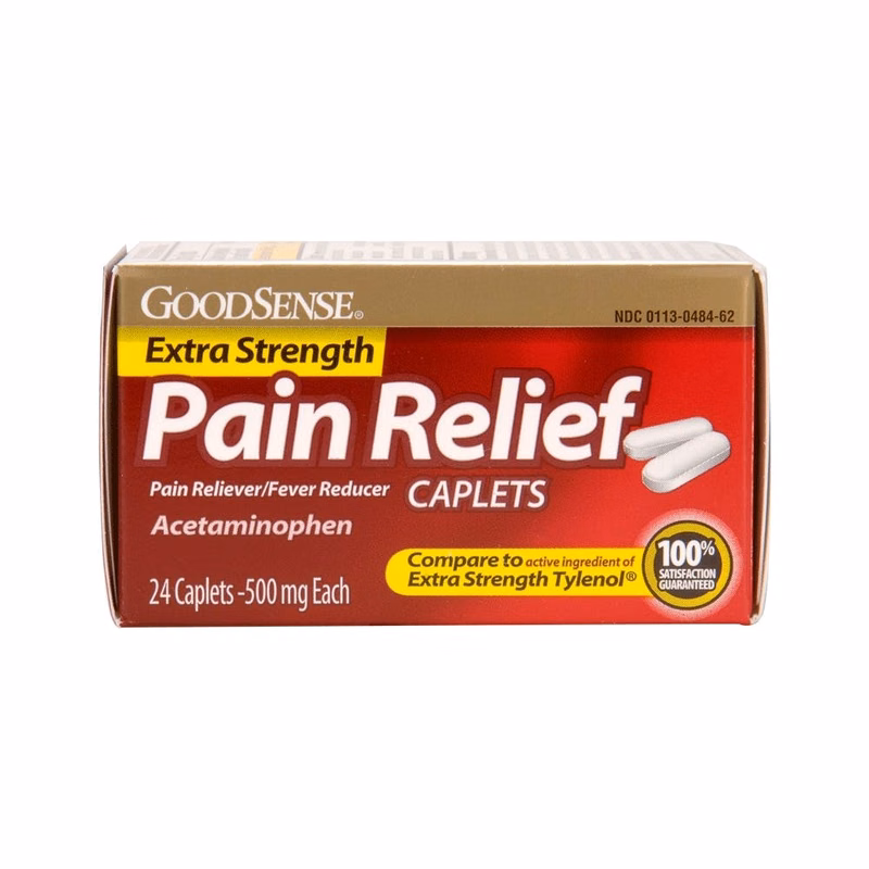 Extra Strength Pain Relief Caplets - 500 mg Acetaminophen