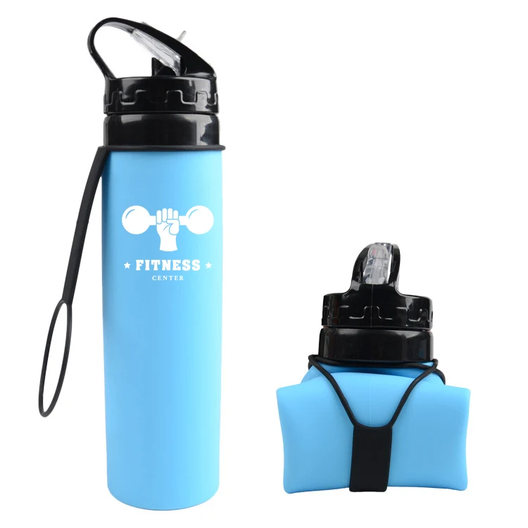 20oz Collapsible Silicone Foldable Water Bottles 1