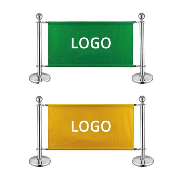 Fabric Barrier System for Outdoor Barricade Sign 1