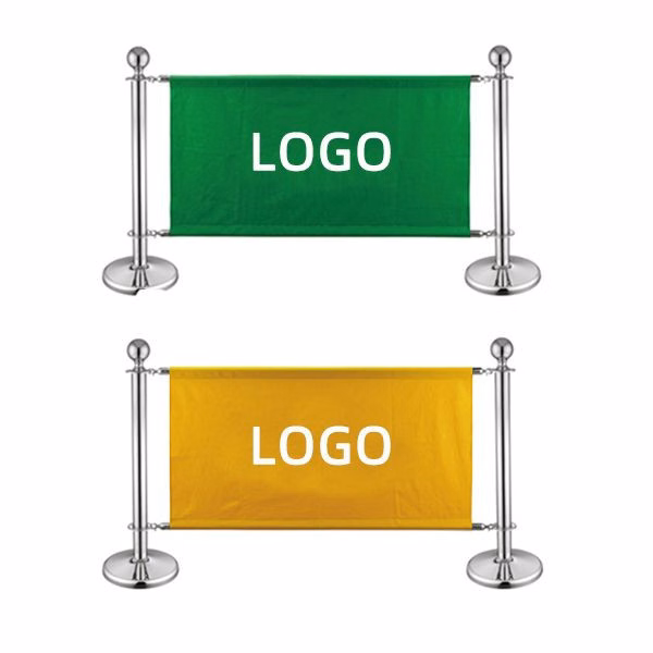 Fabric Barrier System for Outdoor Barricade Sign