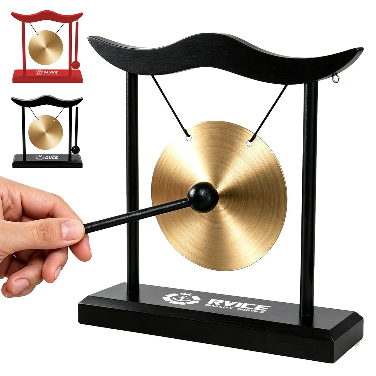 Mini Brass Desk Drum Decor 1