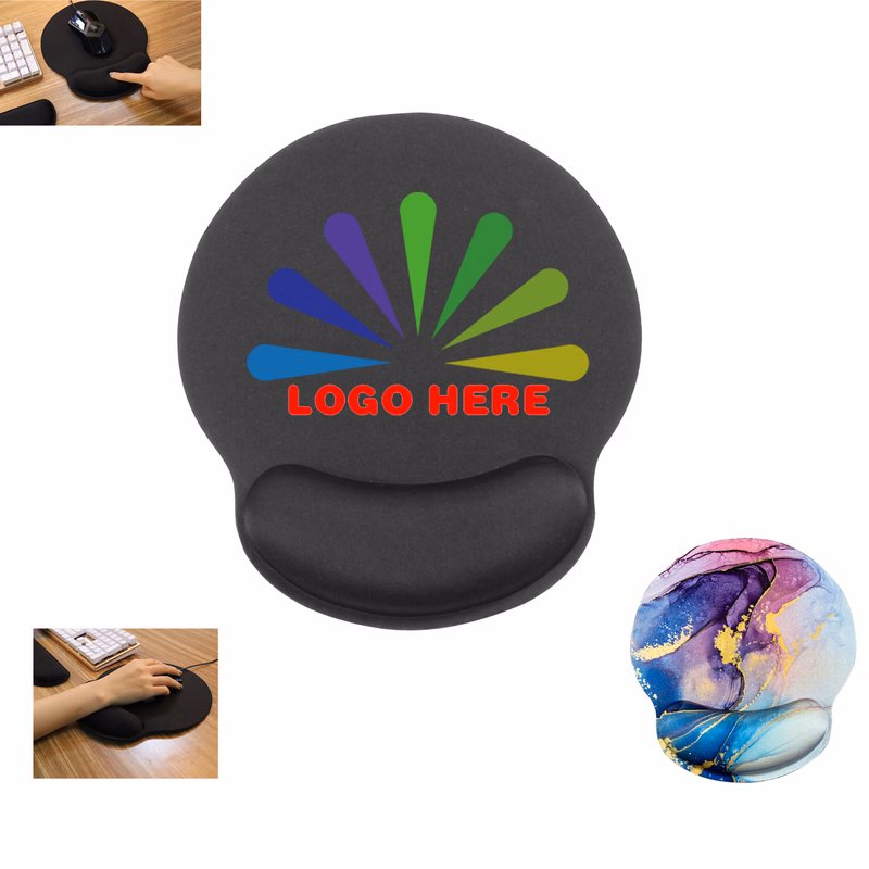 Memory Foam Full Color Wrist Support Mouse Pad MOQ50