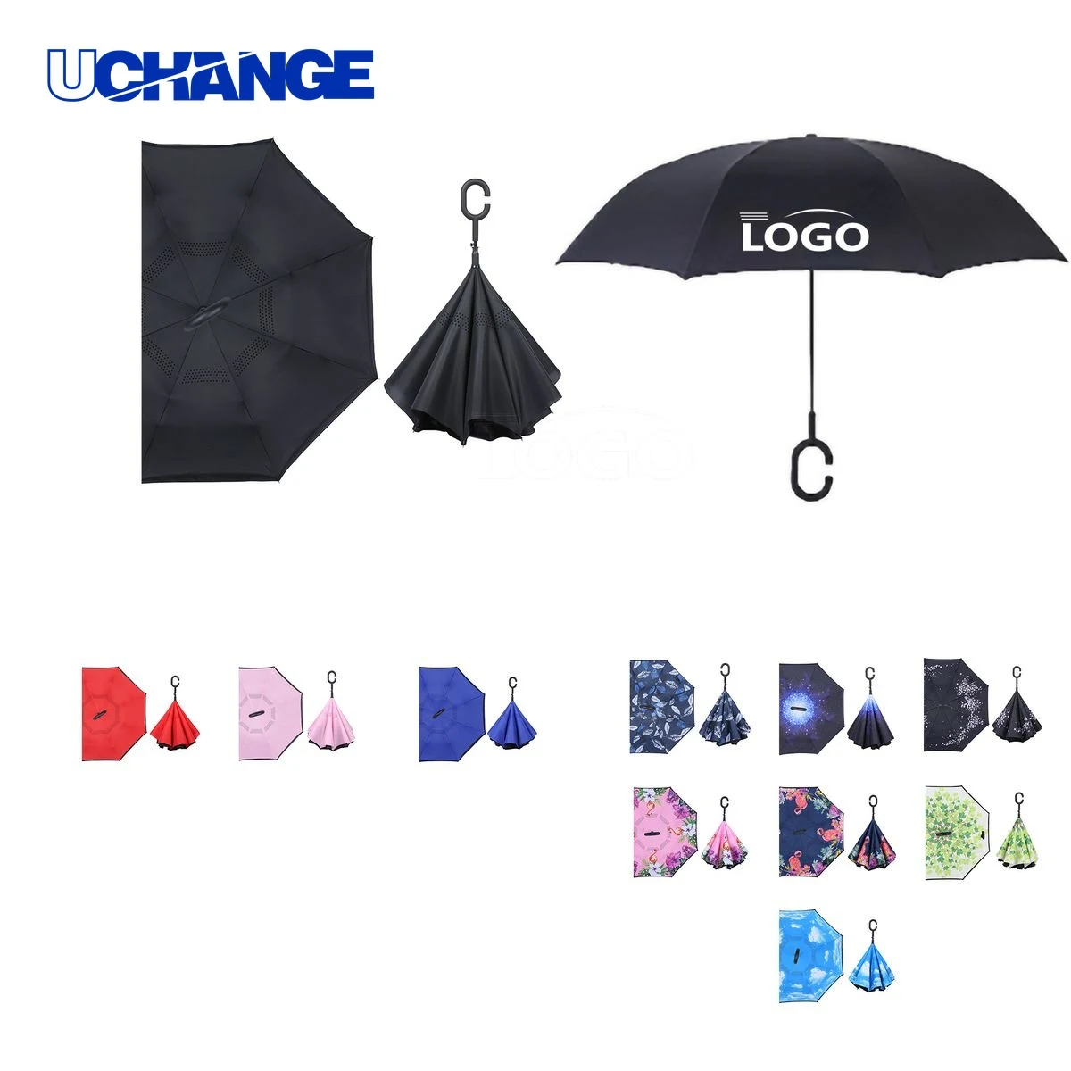 C-Handle Reverse Inverted Umbrella 1