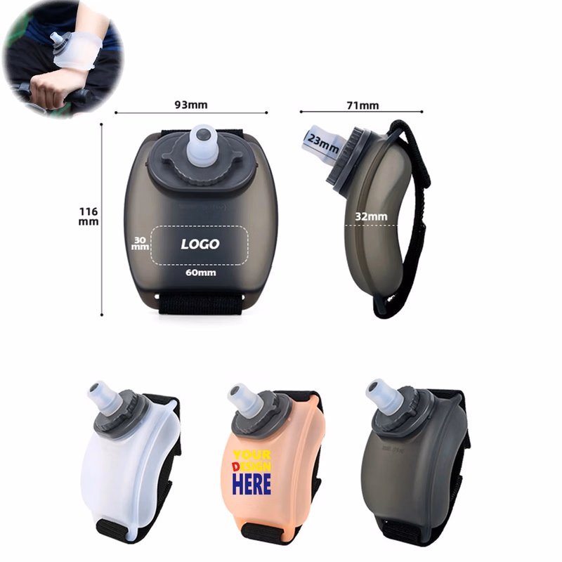 7OZ Wearable HandsFree Silicone Running Water Bottle