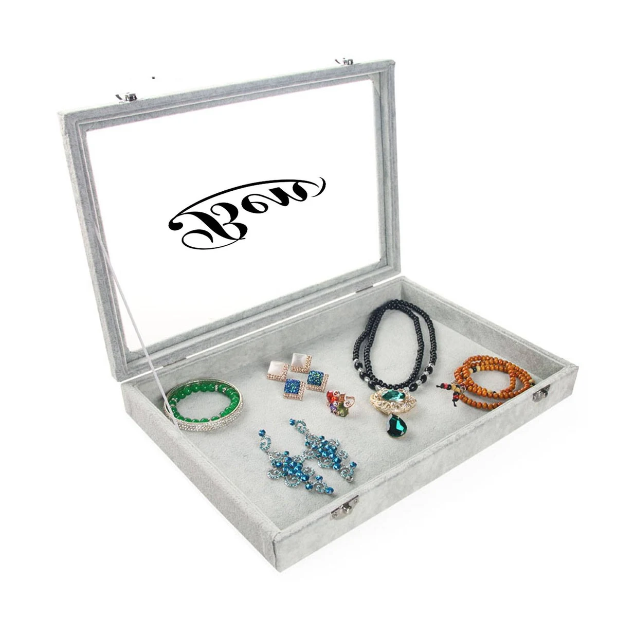 Ice Flower Velvet Jewelry Storage Box 1