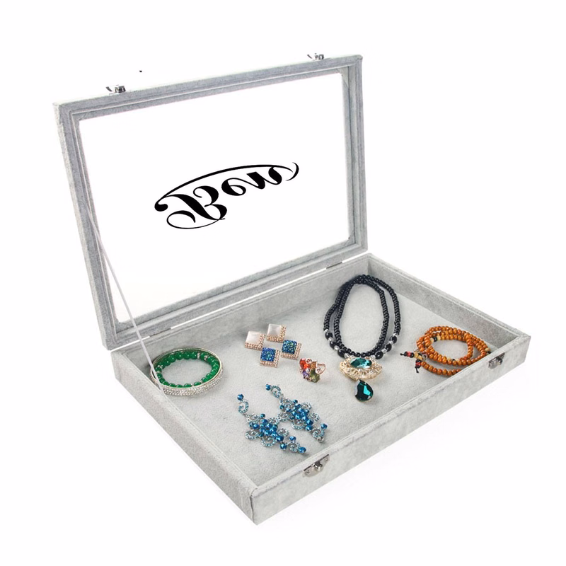 Ice Flower Velvet Jewelry Storage Box